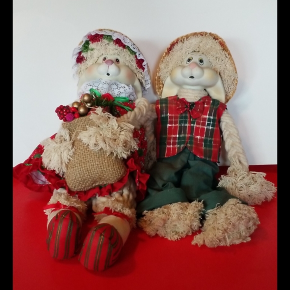 homemade Other - Bunny mop dolls, boy and girl